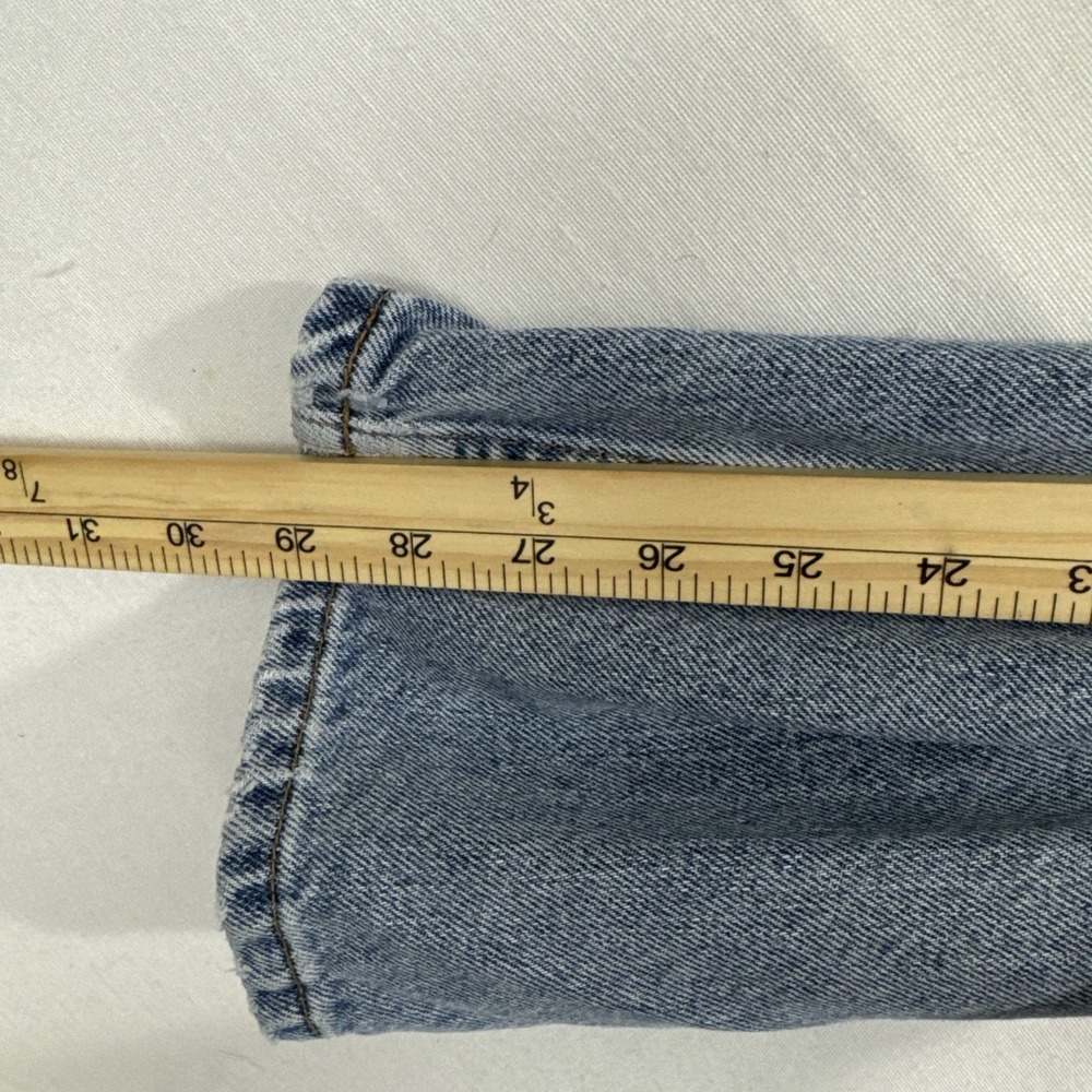 VTG 90s Tommy Hilfiger Jeans 32x29 Baggy Relaxed‎ Blue Med Wash Denim Y2K - Picture 8 of 16